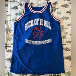 Vintage Sick of it All New York Hardcore basketball jersey